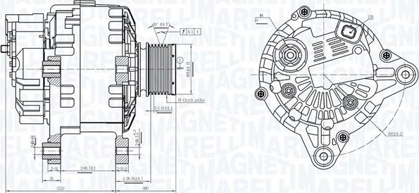 Magneti Marelli 063736363010 - Генератор unicars.by