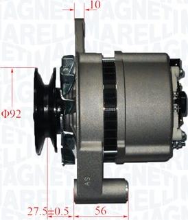 Magneti Marelli 063730050010 - Генератор unicars.by