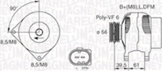 Magneti Marelli 063730002010 - Генератор unicars.by