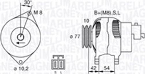 Magneti Marelli 063730015010 - Генератор unicars.by