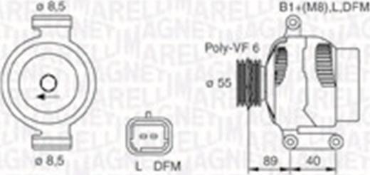 Magneti Marelli 063730026010 - Генератор unicars.by