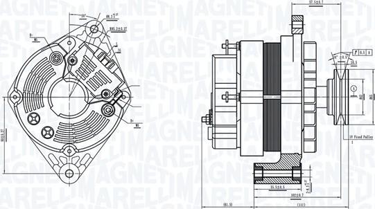 Magneti Marelli 063730375010 - Генератор unicars.by