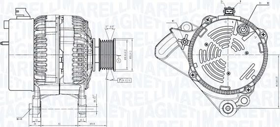 Magneti Marelli 063730733010 - Генератор unicars.by