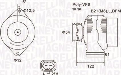 Magneti Marelli 063731994010 - Генератор unicars.by