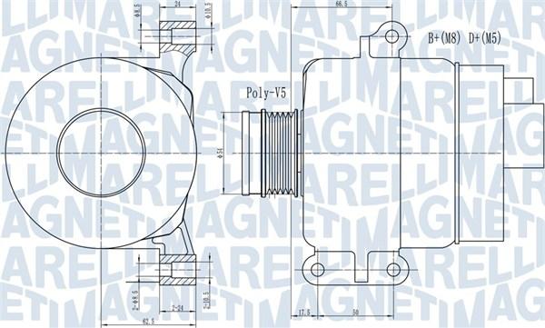 Magneti Marelli 063731969010 - Генератор unicars.by