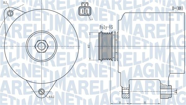 Magneti Marelli 063731906010 - Генератор unicars.by