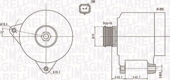 Magneti Marelli 063731914010 - Генератор unicars.by