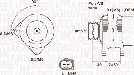 Magneti Marelli 063731911010 - Генератор unicars.by