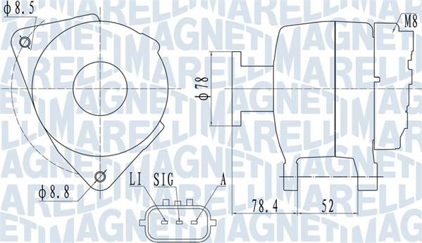 Magneti Marelli 063731989010 - Генератор unicars.by