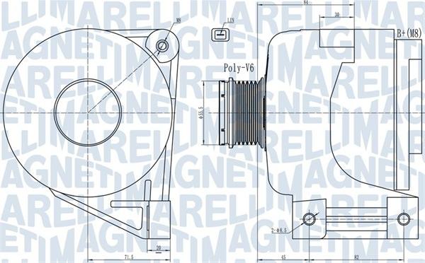 Magneti Marelli 063731988010 - Генератор unicars.by