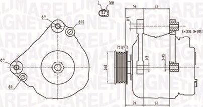 Magneti Marelli 063731402010 - Генератор unicars.by