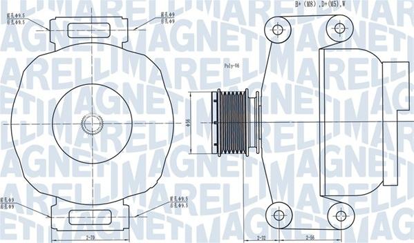 Magneti Marelli 063731489010 - Генератор unicars.by