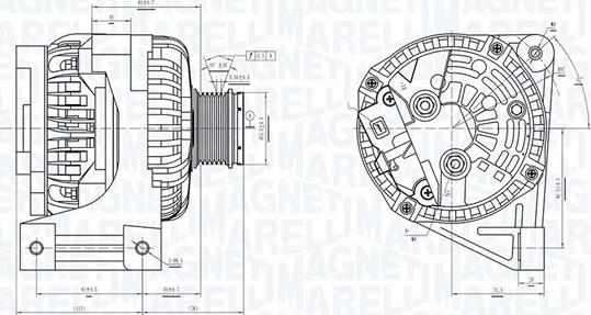 Magneti Marelli 063731439010 - Генератор unicars.by