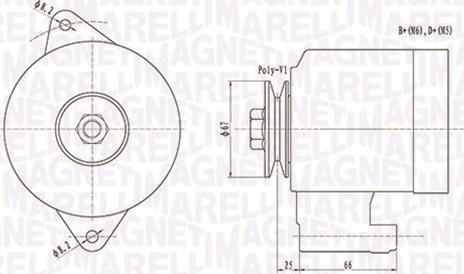 Magneti Marelli 063731472010 - Генератор unicars.by