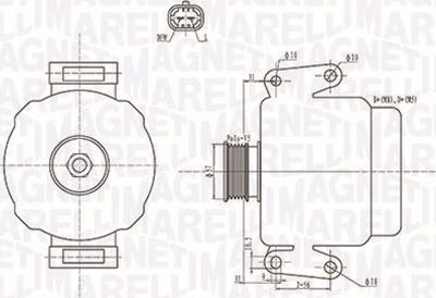 Magneti Marelli 063731592010 - Генератор unicars.by