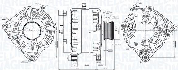 Magneti Marelli 063731513010 - Генератор unicars.by