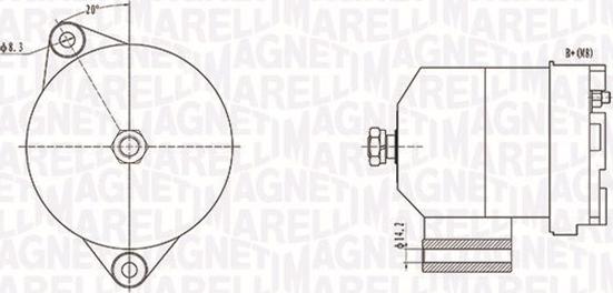 Magneti Marelli 063731586010 - Генератор unicars.by