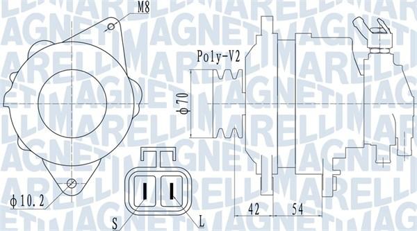 Magneti Marelli 063731533010 - Генератор unicars.by