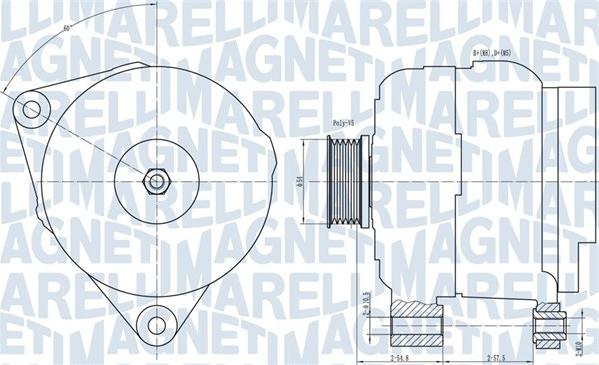 Magneti Marelli 063731658010 - Генератор unicars.by