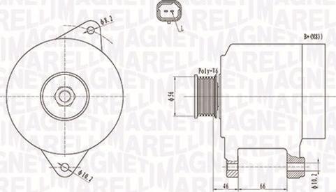 Magneti Marelli 063731653010 - Генератор unicars.by