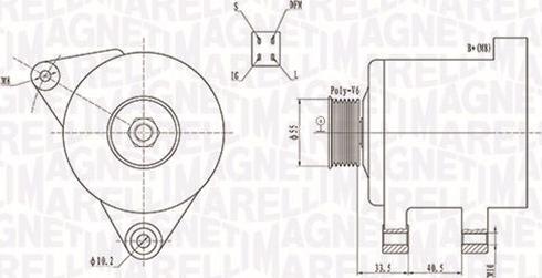 Magneti Marelli 063731605010 - Генератор unicars.by