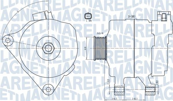 Magneti Marelli 063731687010 - Генератор unicars.by