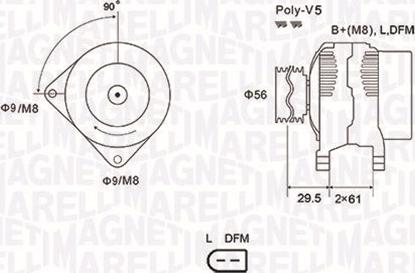 Magneti Marelli 063731678010 - Генератор unicars.by