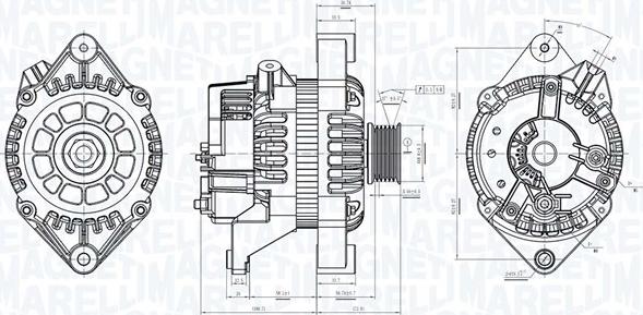 Magneti Marelli 063731053010 - Генератор unicars.by