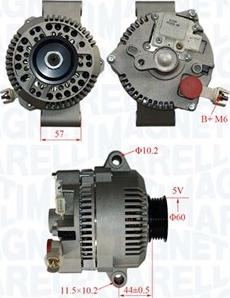 Magneti Marelli 063731034010 - Генератор unicars.by