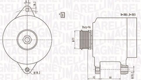 Magneti Marelli 063731157010 - Генератор unicars.by