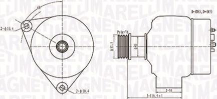 Magneti Marelli 063731138010 - Генератор unicars.by