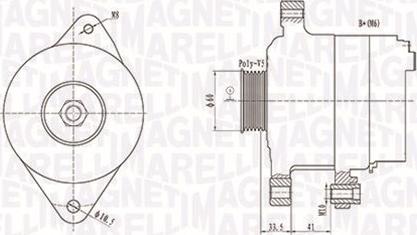 Magneti Marelli 063731891010 - Генератор unicars.by