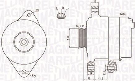 Magneti Marelli 063731892010 - Генератор unicars.by