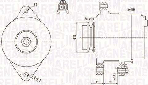 Magneti Marelli 063731806010 - Генератор unicars.by