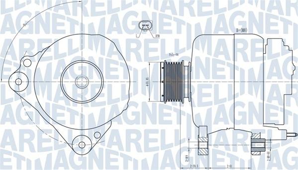 Magneti Marelli 063731810010 - Генератор unicars.by