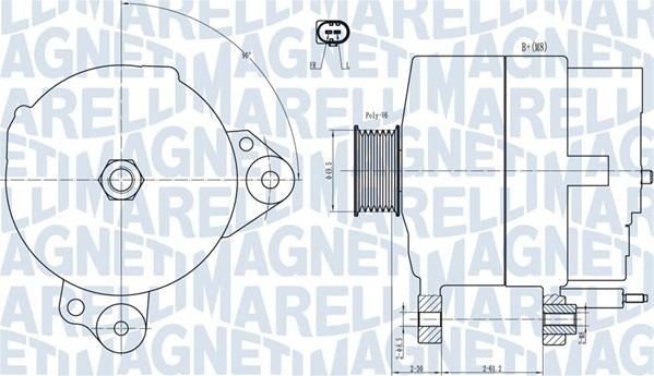 Magneti Marelli 063731817010 - Генератор unicars.by