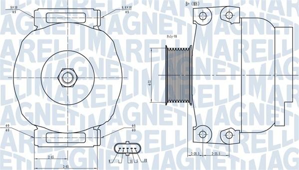 Magneti Marelli 063731880010 - Генератор unicars.by