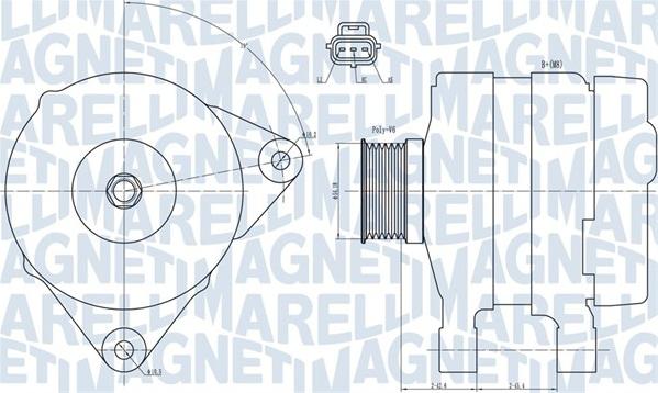 Magneti Marelli 063731834010 - Генератор unicars.by