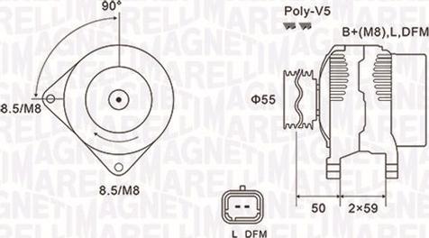 Magneti Marelli 063731823010 - Генератор unicars.by