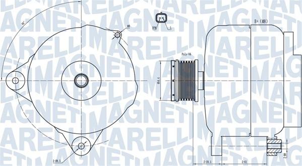 Magneti Marelli 063731876010 - Генератор unicars.by