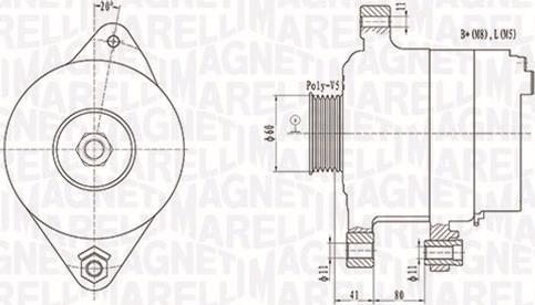 Magneti Marelli 063731258010 - Генератор unicars.by