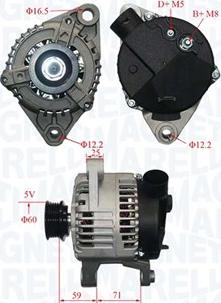 Magneti Marelli 063731221010 - Генератор unicars.by