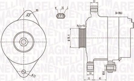 Magneti Marelli 063731793010 - Генератор unicars.by