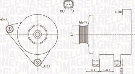 Magneti Marelli 063731741010 - Генератор unicars.by