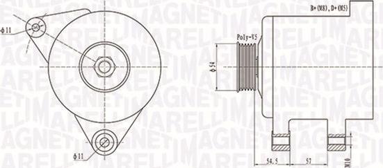 Magneti Marelli 063731747010 - Генератор unicars.by