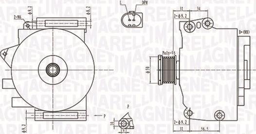 Magneti Marelli 063731764010 - Генератор unicars.by