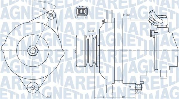 Magneti Marelli 063731717010 - Генератор unicars.by