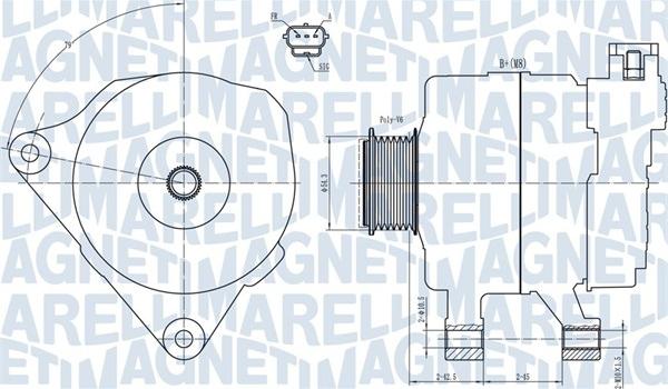 Magneti Marelli 063731778010 - Генератор unicars.by