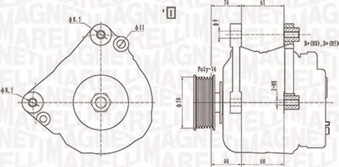 Magneti Marelli 063738290010 - Генератор unicars.by