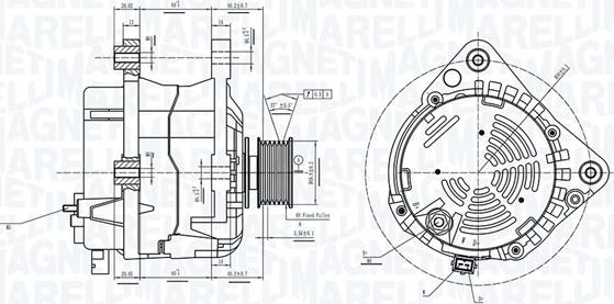 Magneti Marelli 063733837010 - Генератор unicars.by